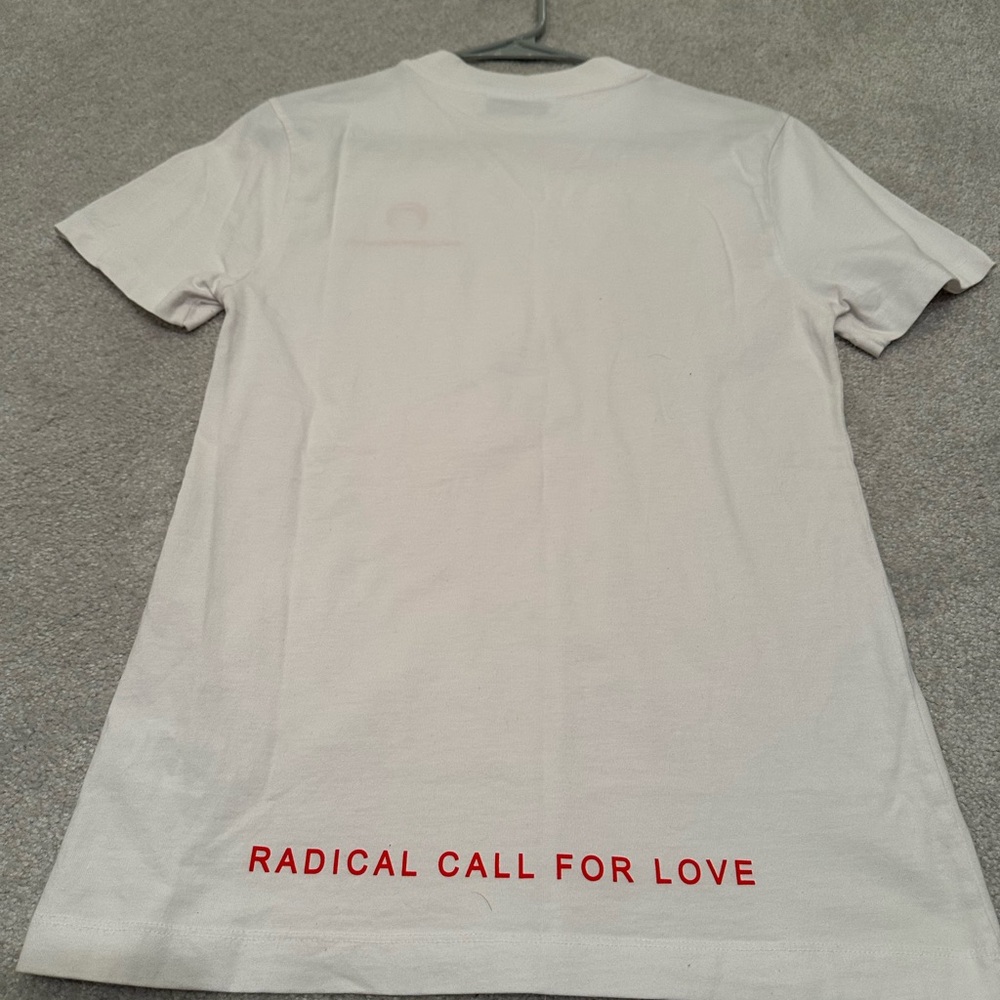 Marine Serre white T-Shirt with Red Logo - Picture 2 of 5